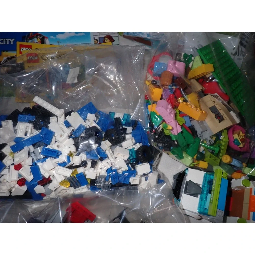 LEGO City Friends Classic Bulk Lot Mixed Sets Manuals Vehicles Minifigures